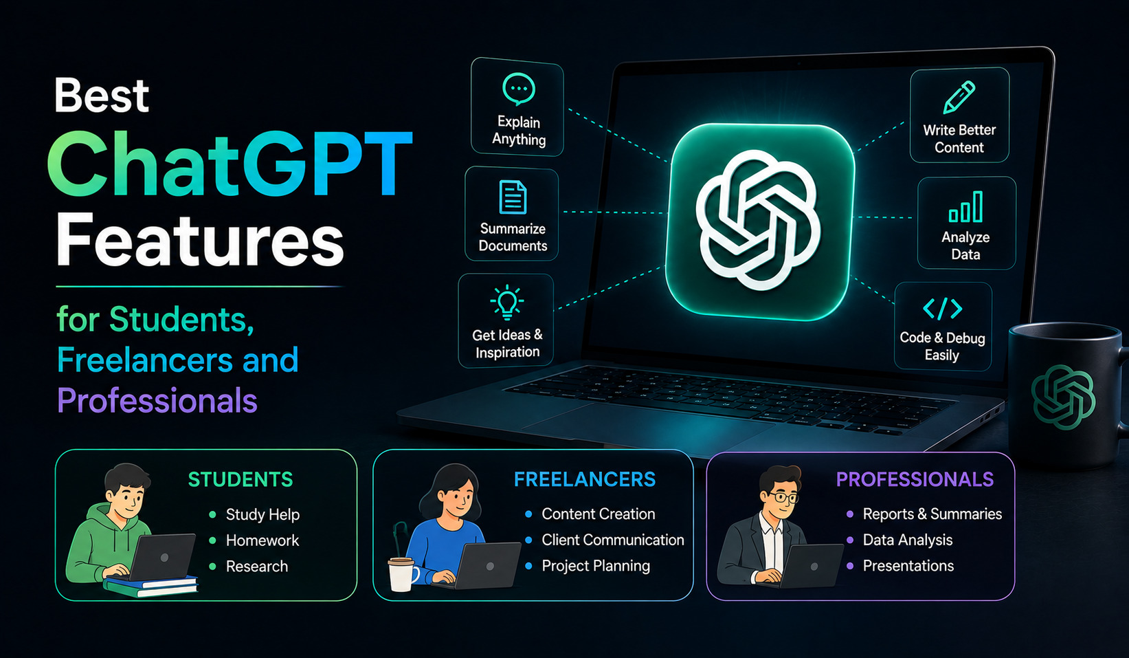 Best ChatGPT Features for Students, Freelancers and Professionals