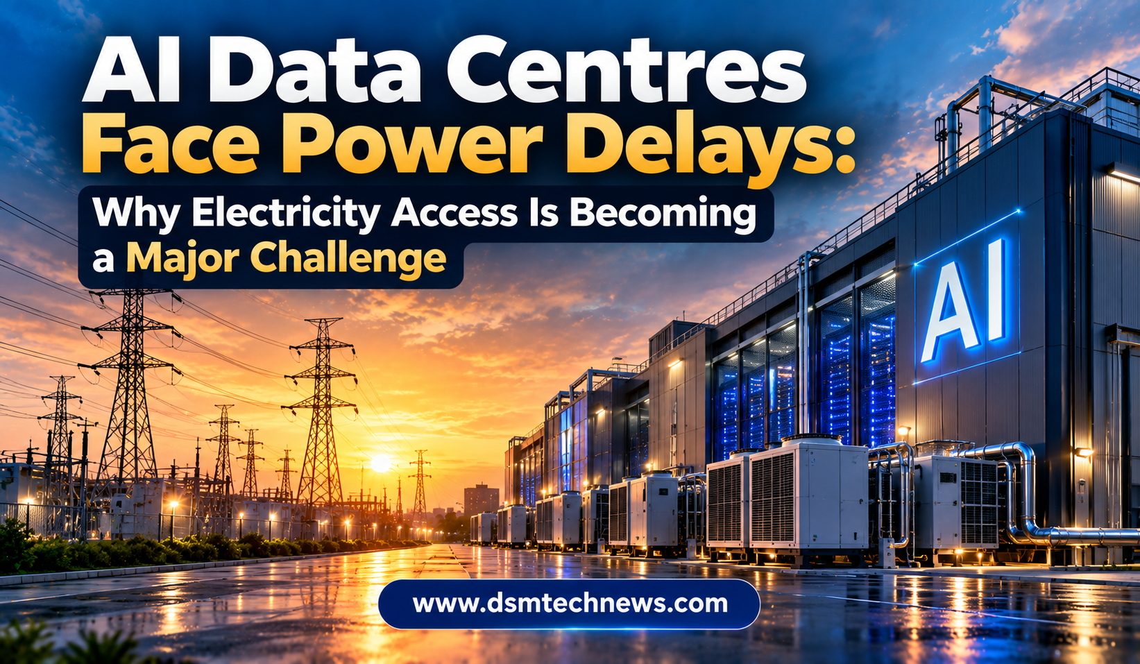 AI Data Centres Face Power Delays: Why Electricity Access Is Becoming a Major Challenge