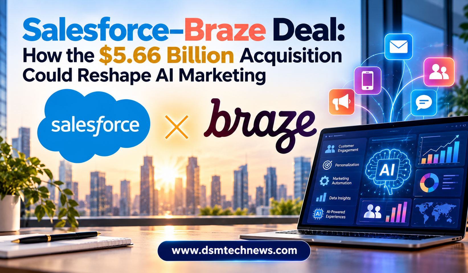 Salesforce–Braze Deal: How the $5.66 Billion Acquisition Could Reshape AI Marketing